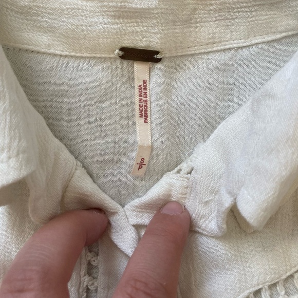 Free people white button down - Picture 3 of 7